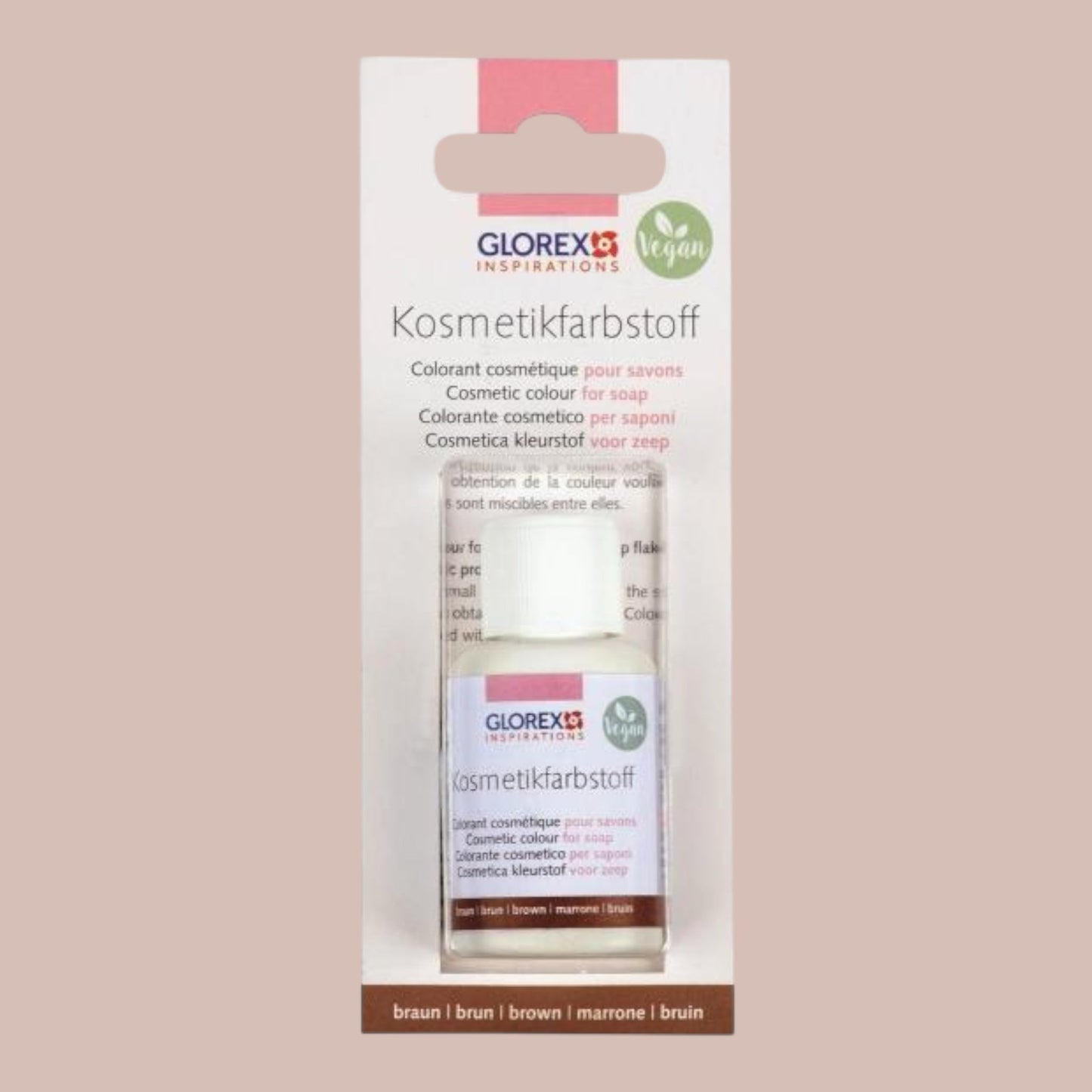 Glorex Kosmetikfarbstoff Braun 20 ml