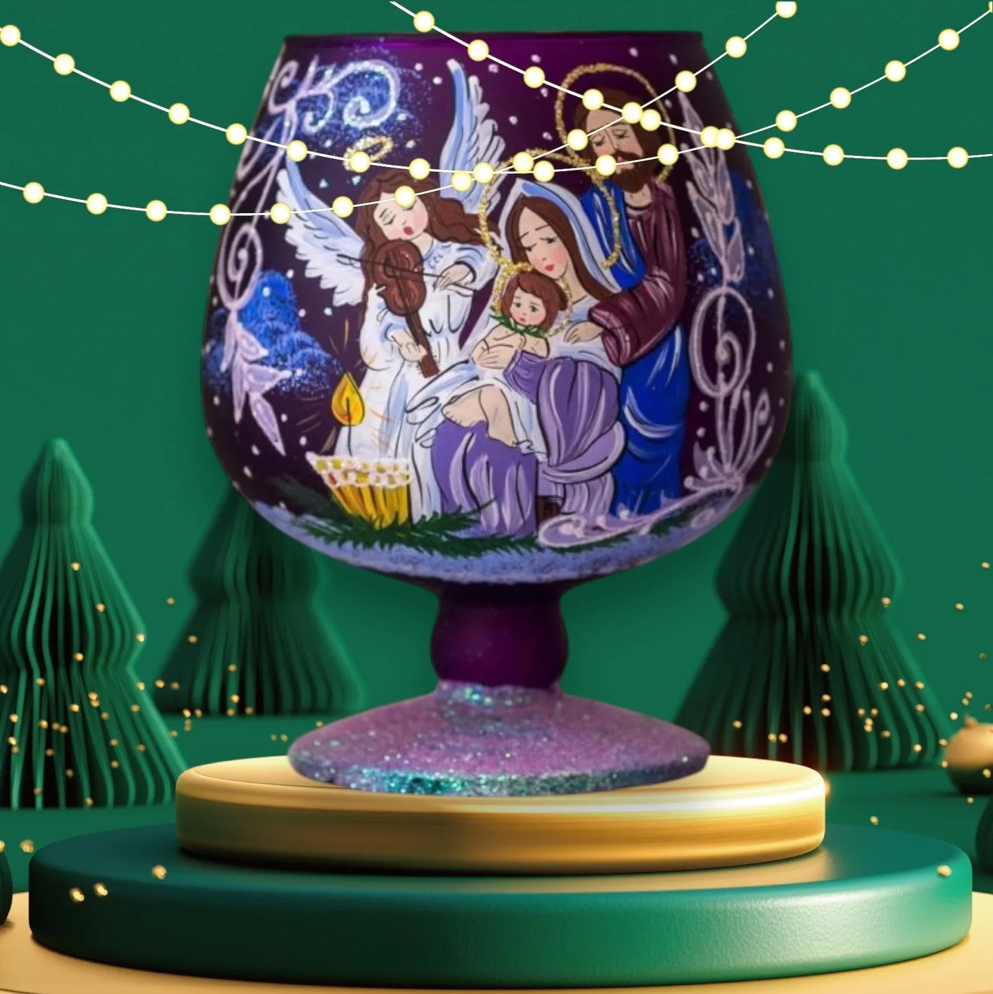 Goleo Teelichtlampe - Nativity Scene