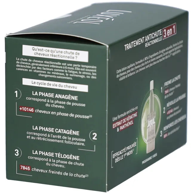 Luxéol Chute de cheveux réactionnelle 3en1 (fioles)