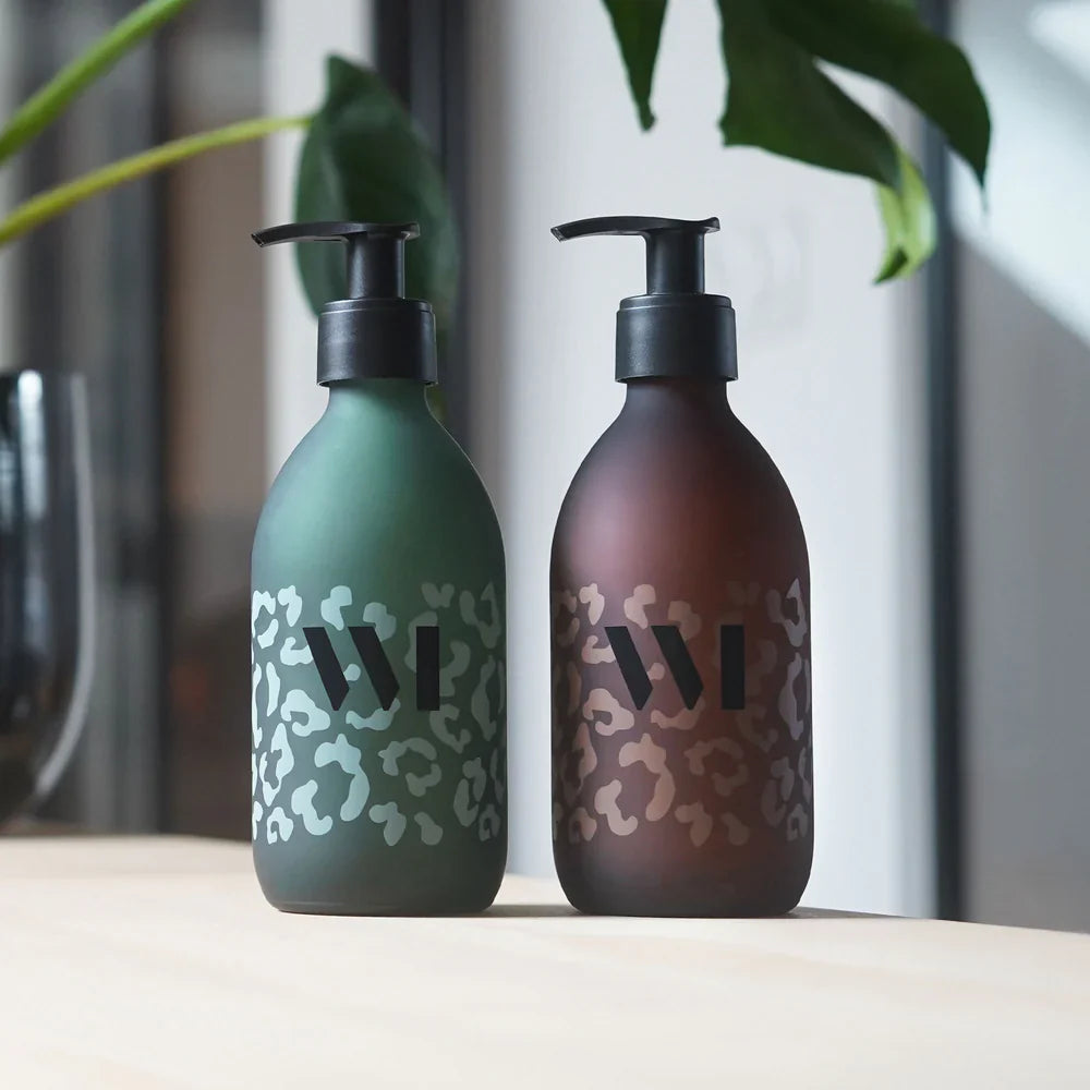 Flacon vide vert Léopard logo noir 290ml