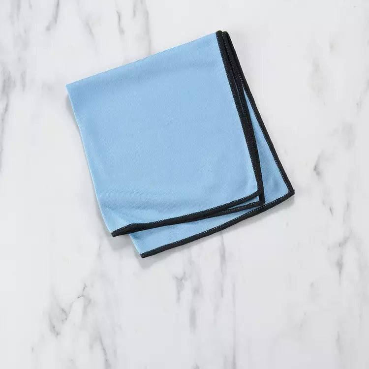 PIMPANT Extra-Fine Microfibre Cleaning Cloth – Reusable Streak-Free Glass & Mirror Cloth, 40 × 40 cm
