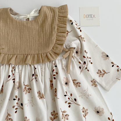 Jersey Dress with Shimmer Bib