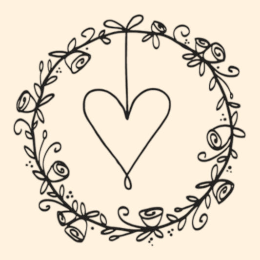 Rayher Holzstempel Hochzeitskranz 5 × 5cm