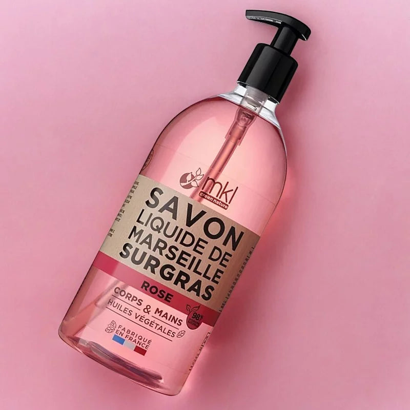 MKL GREEN NATURE - Rose Liquid Marseille Soap (1L) - Luxurious Cleanliness Awaits You 🌹🧼💧