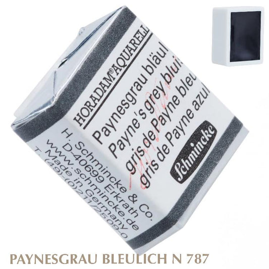 Schmincke HORADAM Aquarellfarbe  1/2 Näpfchen № 787 Paynesgrau Bleulich