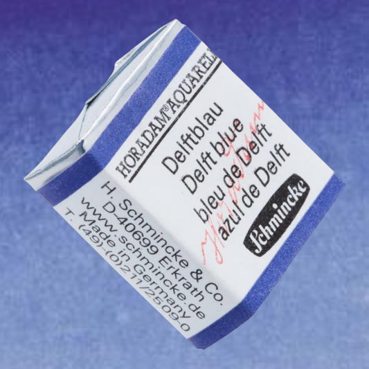 Schmincke HORADAM Aquarellfarbe  1/2 Näpfchen № 482 Delftblau