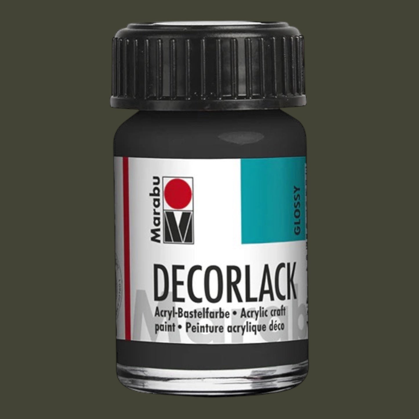 Marabu Decorlack Acryl Glanz Schwarz 073