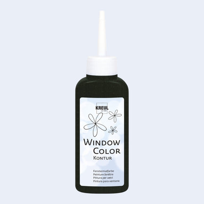 Kreul Window Color Konturenfarbe, 80 ml, Schwarz