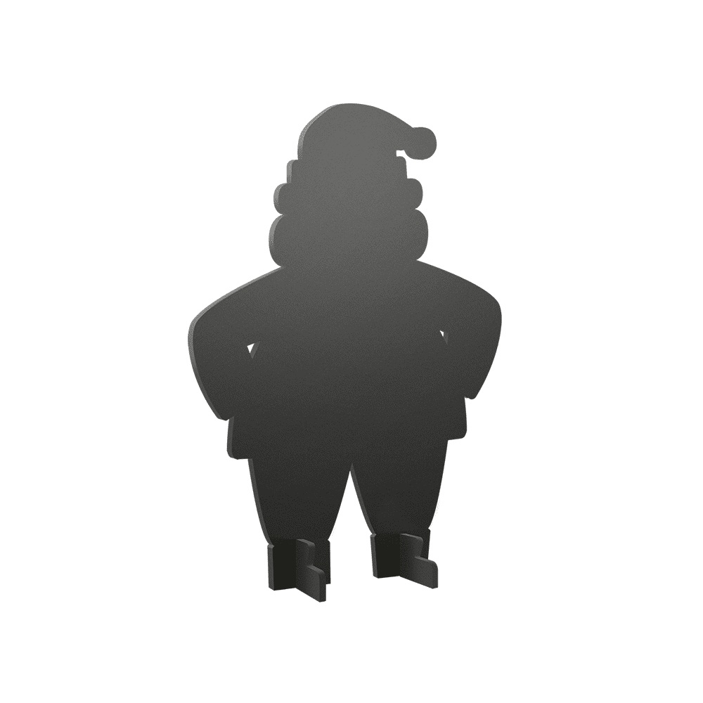 Securit® Tischkreidetafel 3D, "Weihnachtsmann", 14x22cm