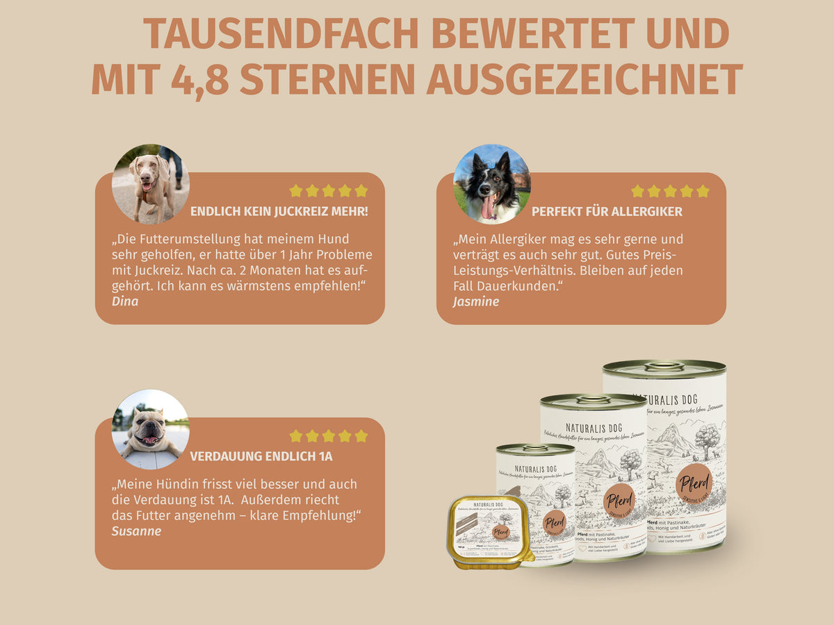Sensitive-Bundle Pferd zur gezielten Unterstützung bei Fell-Problemen