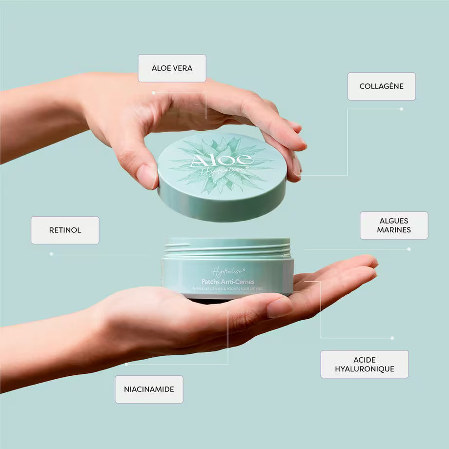 Aloe Paris - Hydrating Under-Eye Patches – Cooling Hydrogel Anti-Dark Circle Patches