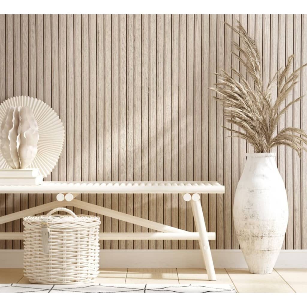 Noordwand Tapete Botanica Wooden Slats Beige