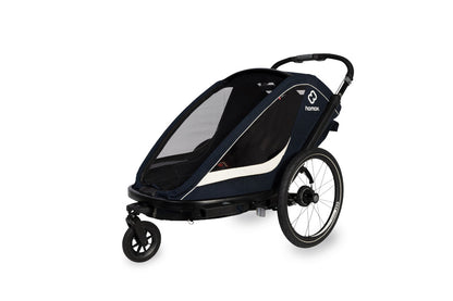HAMAX - Breeze Navy/Cream Bike Trailer - Explore & Enjoy! 🚴‍♂️👨‍👧‍👦