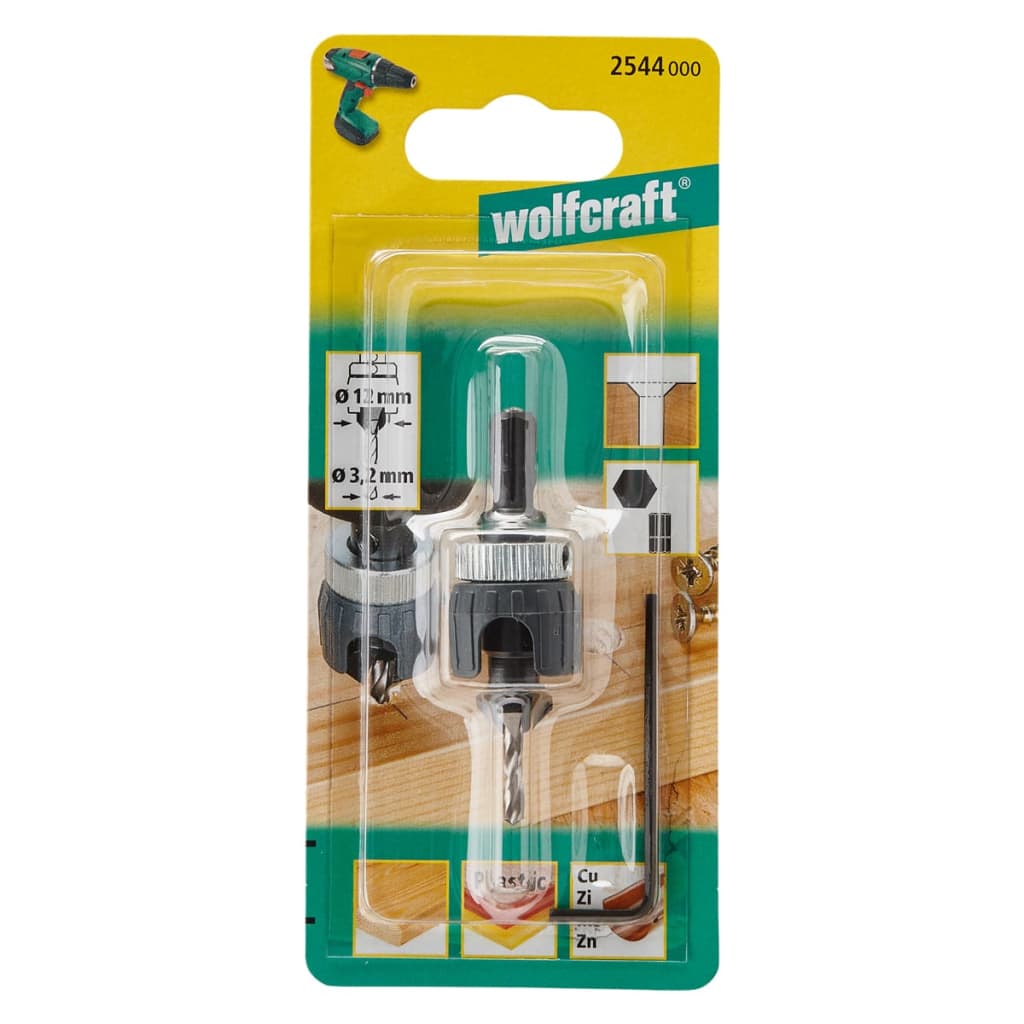 wolfcraft Pilot-/Versenkbohrer-Set Metall 2544000