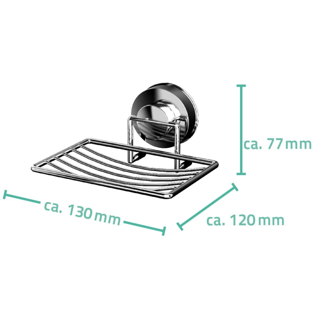 RIDDER Duschseifenschale 13 x 12 x 7,7 cm Chrom 12040100