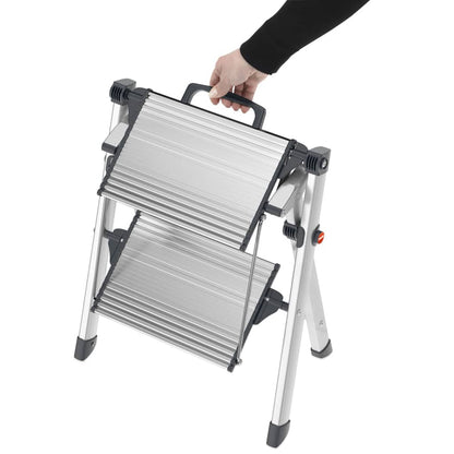 Hailo Trittleiter mit 2 Stufen Mini Comfort 45 cm Aluminium 4310-100