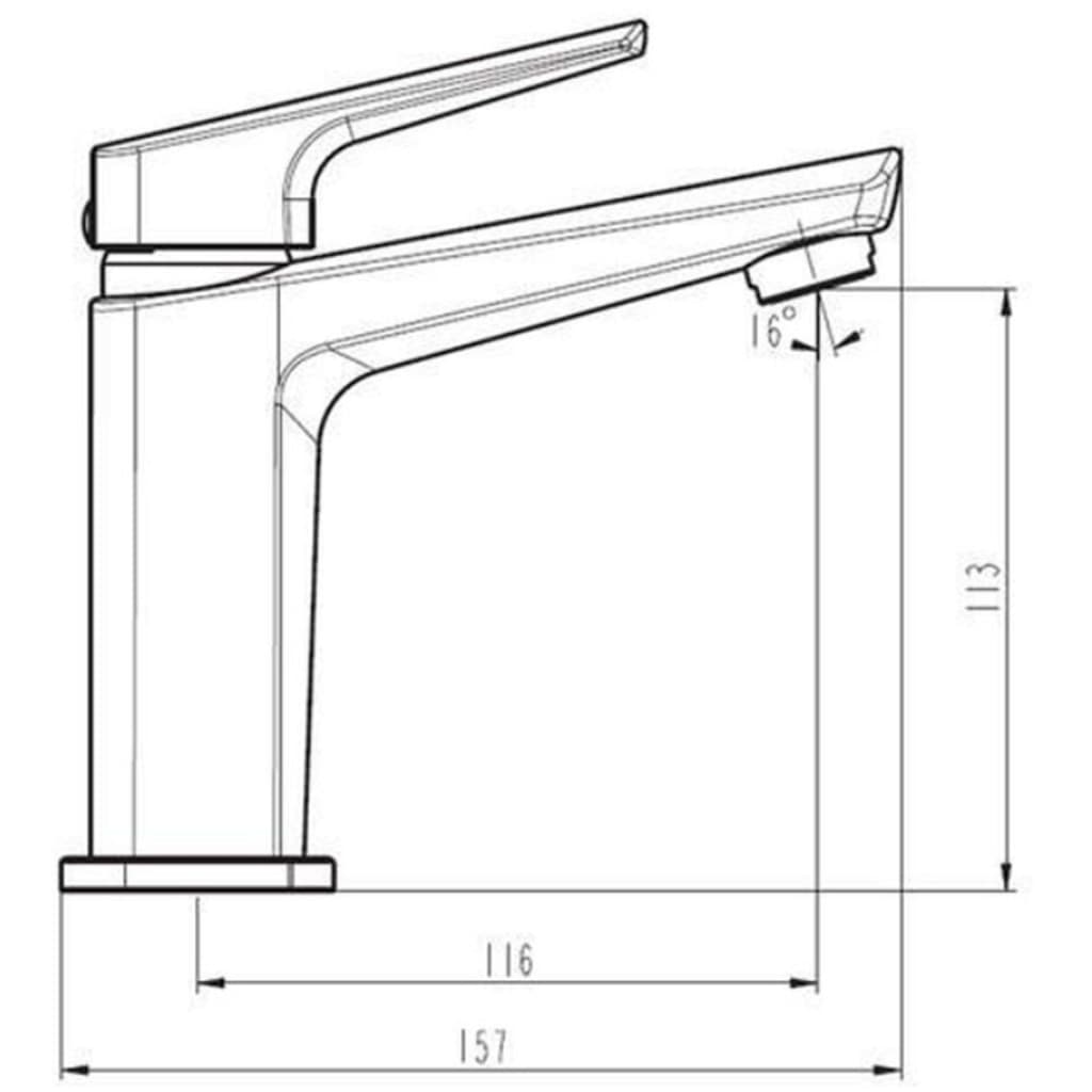 SCHÜTTE Waschtischarmatur RAVEN Matt-Graphite