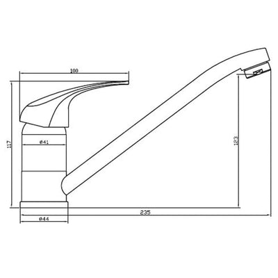 SCHÜTTE Spültischarmatur SIGNO Chrom