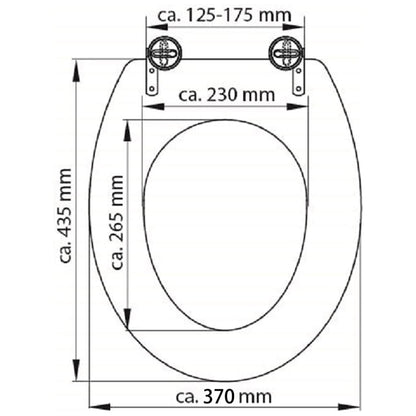 SCHÜTTE Toilettensitz SOLID WOOD MDF Bedruckt