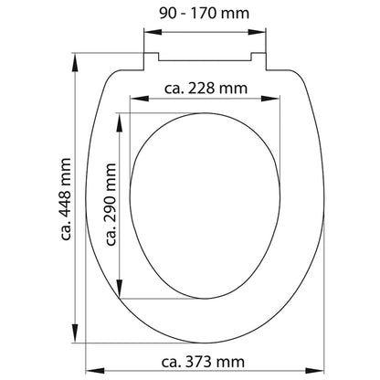 SCHÜTTE Toilettensitz mit Absenkautomatik WHITE Duroplast