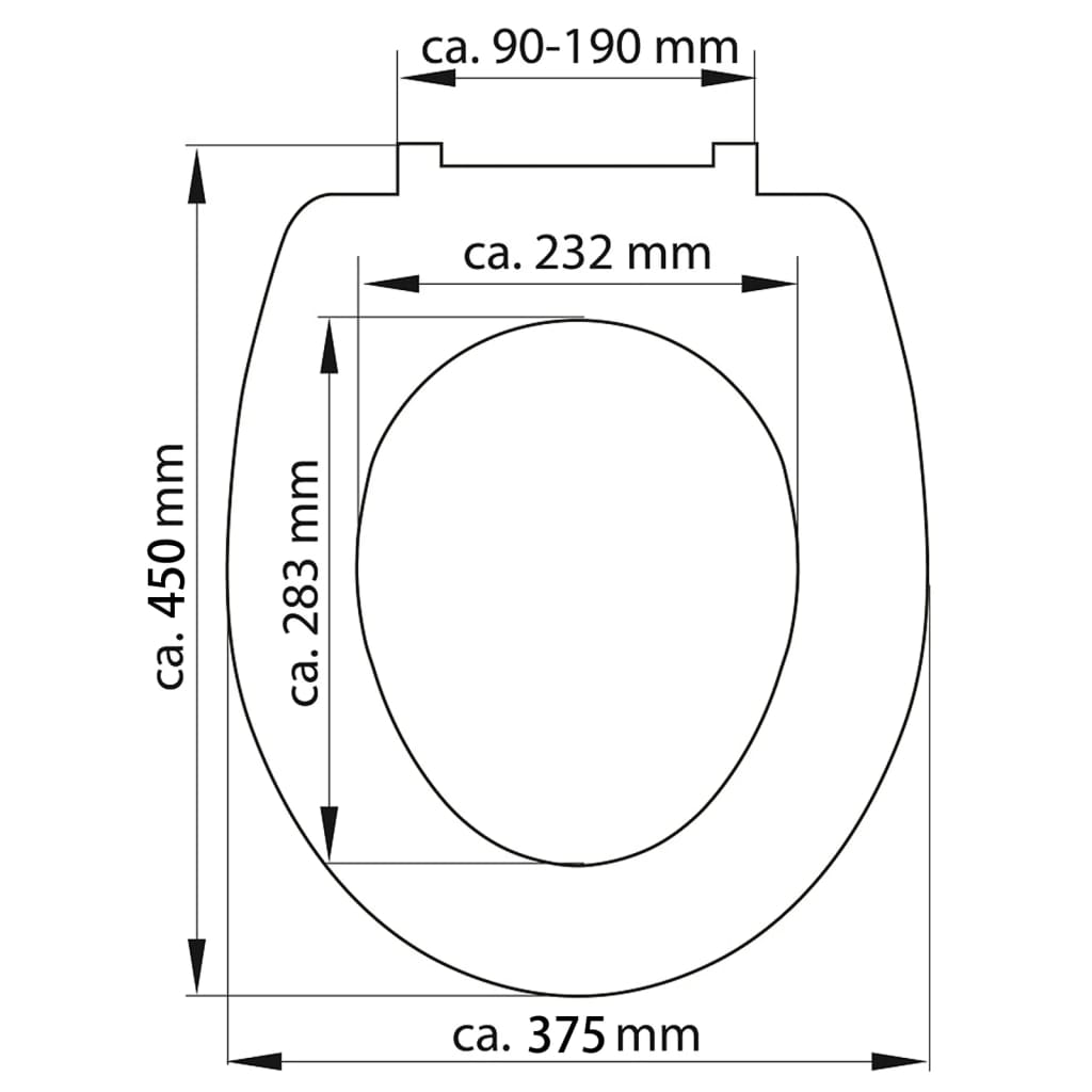 SCHÜTTE Toilettensitz mit Absenkautomatik GREY Duroplast