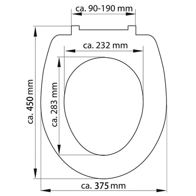 SCHÜTTE Toilettensitz mit Absenkautomatik GREY Duroplast