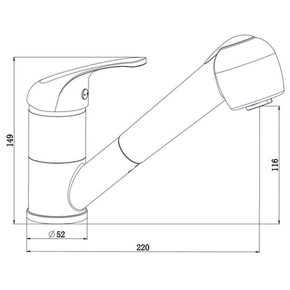 SCHÜTTE Spültischarmatur SUPRA Chrom