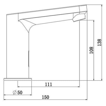 SCHÜTTE Sensor-Waschtischarmatur VITAL Chrom