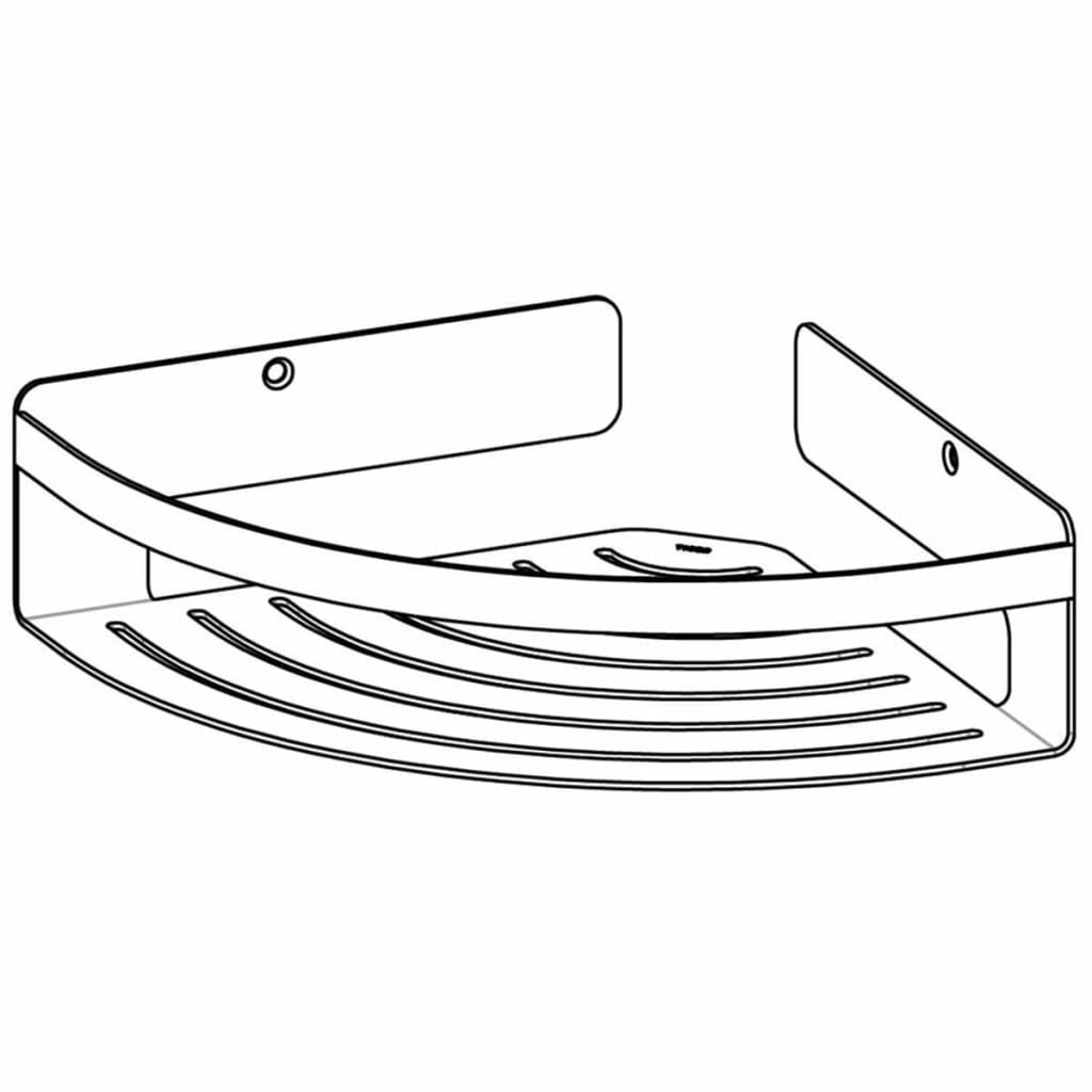 Tiger Eckablage für Dusche Caddy Silbern Groß 1400630946