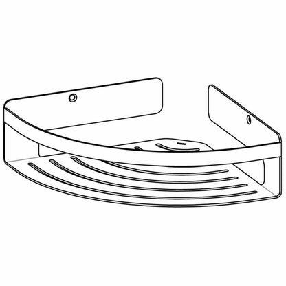 Tiger Eckablage für Dusche Caddy Silbern Groß 1400630946