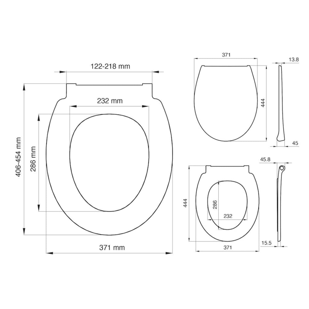 Tiger Toilettensitz Pasadena Thermoplast Weiß 250040646