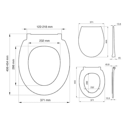 Tiger Toilettensitz Pasadena Thermoplast Weiß 250040646