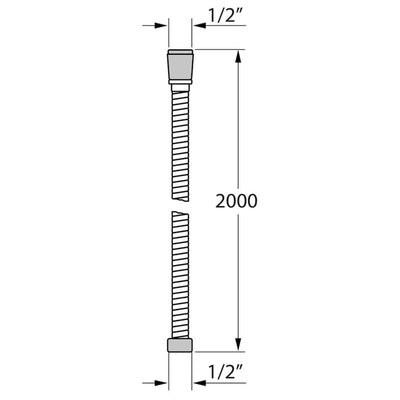 Tiger Brauseschlauch Ultrahose 200 cm Chrom