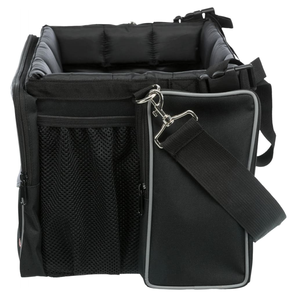 TRIXIE Haustier-Frontbox für Fahrräder 41x26x26 cm Schwarz und Grau