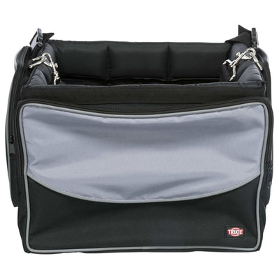 TRIXIE Haustier-Frontbox für Fahrräder 41x26x26 cm Schwarz und Grau