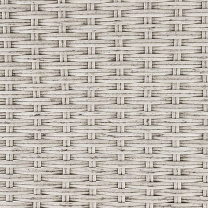 HI Balkon-Klapptisch mit Platte in Rattan-Optik 60x40 cm Grau