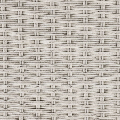 HI Balkon-Klapptisch mit Platte in Rattan-Optik 60x40 cm Grau