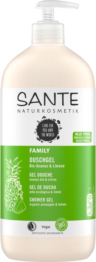 Sante - Family Shower Gel - Refreshing Organic Pineapple & Lemon 🍍🍋