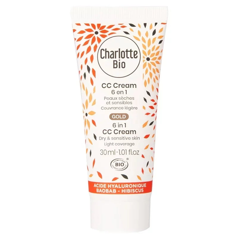 CHARLOTTE BIO - CC Cream 6 in 1 BIO Gold - Radiant Glow for Flawless Skin ✨🌿