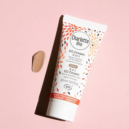 CHARLOTTE BIO - CC Cream 6 in 1 BIO Gold - Radiant Glow for Flawless Skin ✨🌿
