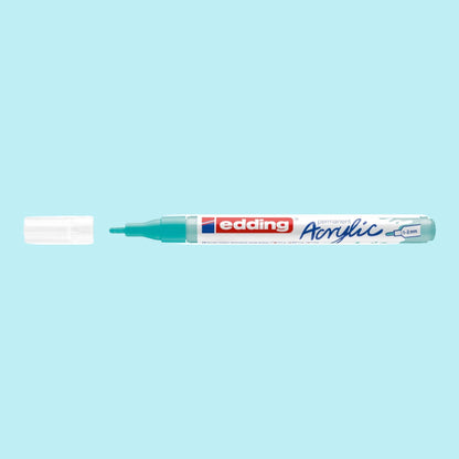Edding 5300 Acrylmarker opulent türkis 934 , Rundspitze 1-2 mm