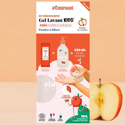 PIMPANT - Discovery Set 2-in-1 Washing Gel Children Apple from the Orchard - Sparkling Freshness for Little Ones! 🍏🧼✨