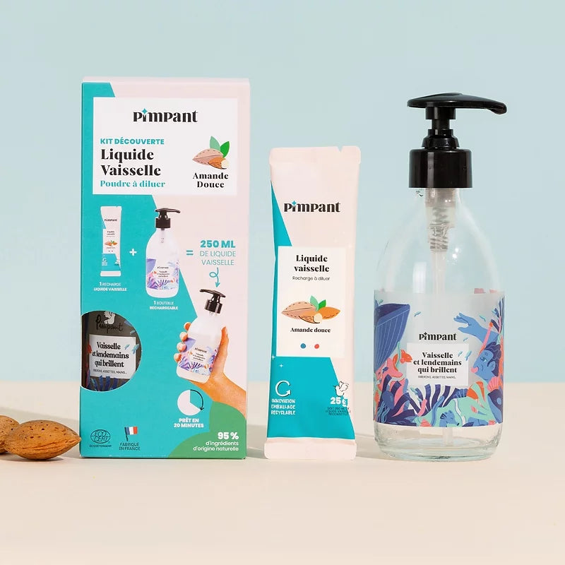 PIMPANT - Discovery Set Dishwashing Liquid Sweet Almond - Transform Your Cleaning Routine! 🧼🌟
