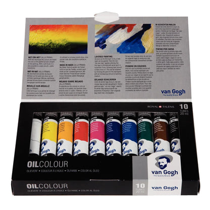 Van Gogh Basis-Set Ölfarben mit 10 Farben in 20 ml-Tuben