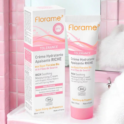FLORAME - Soothing Moisturizing Cream with Organic Rich Spring Water - Hydrate & Refresh Your Skin! 💧🌿