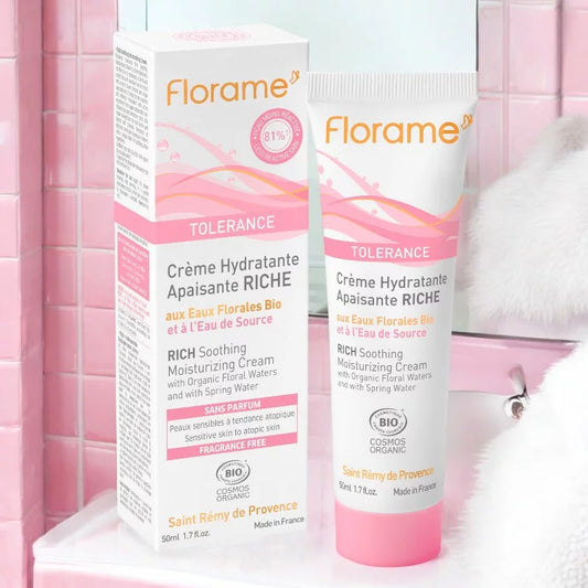 FLORAME - Soothing Moisturizing Cream with Organic Rich Spring Water - Hydrate & Refresh Your Skin! 💧🌿