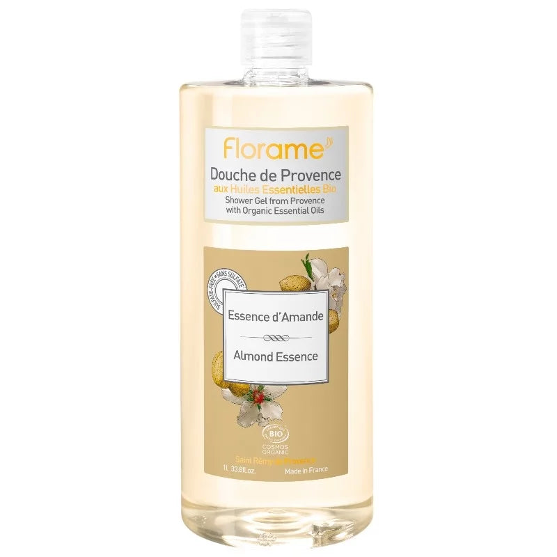FLORAME - Shower Gel Bio Almond Essence - Nourishing & Invigorating Cleanse 🌿✨
