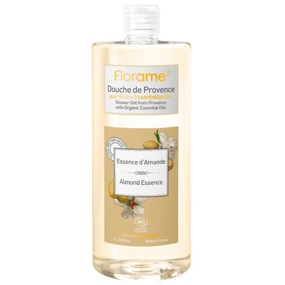 FLORAME - Shower Gel Bio Almond Essence - Nourishing & Invigorating Cleanse 🌿✨
