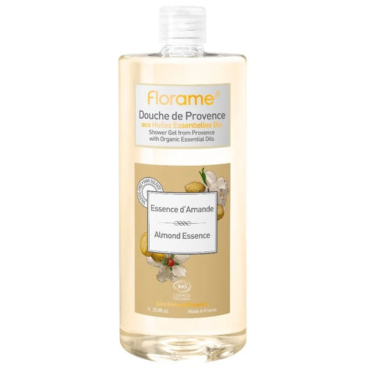 FLORAME - Shower Gel Bio Almond Essence - Nourishing & Invigorating Cleanse 🌿✨