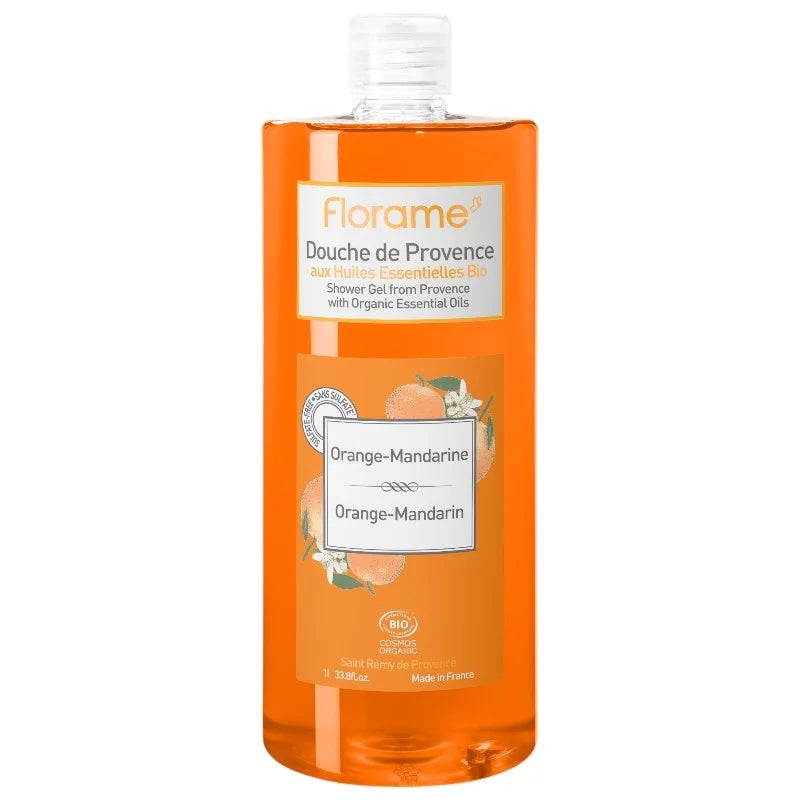 FLORAME - Organic Orange & Mandarin Shower Gel - Revitalize Your Senses! 🍊✨